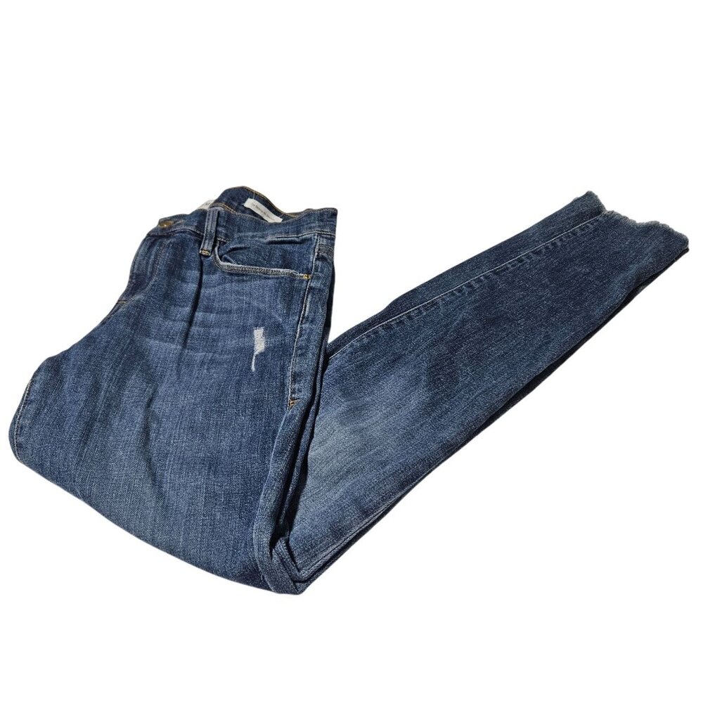 Frame Le Skinny de Jeanne Jeans Womens Size 29 Mid Rise Medium Wash Denim Pants